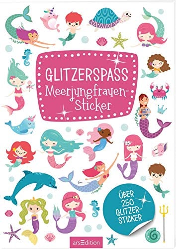 Metallic- und Glitzerspaß: Glitzerspaß Meerjungfrauen-Sticker: Über 250 Glitzersticker