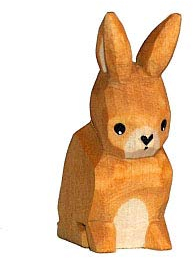 Lotte Sievers-Hahn Häsin (Hase groß) Krippenfiguren mit Baumwollbeutel