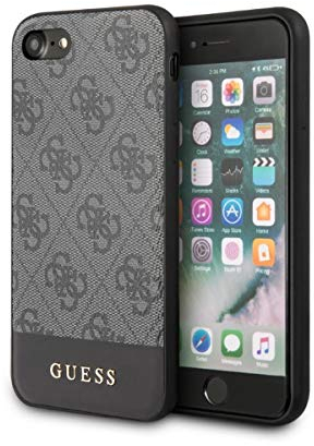 Guess 4G Stripe Collection Hülle GUHCI8G4GLGR für iPhone 7/8/SE 2020 grau, Gray