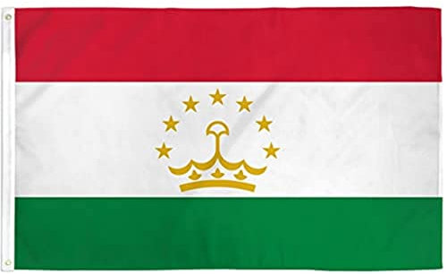 AZ FLAG - Bandera Tayikistán - 150x90 cm - Bandera Tayika 100% Poliéster ligero Con Ojales de Metal integrados - 80g
