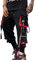 Hello MrLin Herren Techwear Hosen Hip Hop Jogger Cargo Pants Baggy Punk Hose Farbe: Schwarz, Gr.XL