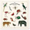 Grupo Erik Animals Vintage Kalender 2022 Wandkalender 2022 Groß für 16 Monate, CP22075, Weiß