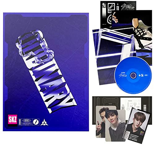 STRAY KIDS - Mini Album [ODDINARY] (SCANNING Ver.) Package Box + Photobook + CD-R + Lyrics Paper + Photocards + ID Photocard + Mini Poster + Sticker + 2 Pin Button Badges + 1 Extra Photo Card