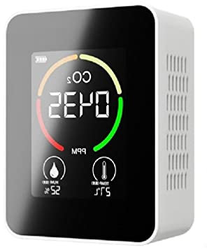 3-IN-1 CO-2 Detector Indoor Air Quality Monitor High Accurate Sensor Carbon Dioxide Monitor for Home Bedroom Office Car co 2 detector air quality detector alarm battery operated co 2 detector travel