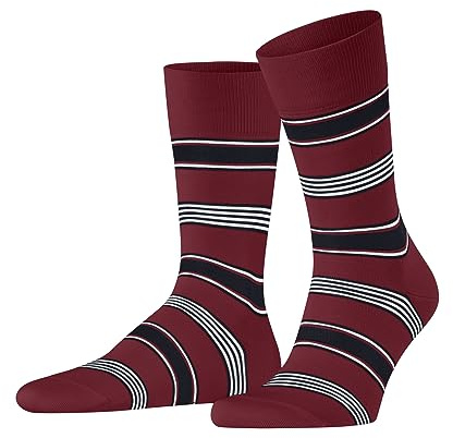 FALKE Herren Marina Stripe Socken Baumwolle atmungsaktiv