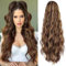 YEESHEDO Pferdeschwanz Haarteil Lang 60cm mit Kordelzug Wellig Locken Ponytail Extension braun mit Blond Natürliches Clip in Haarteil Ponytail Haarzopf für Damen Afro Zopf Haarverlängerunge