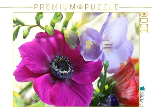 CALVENDO Puzzle Anemonen und Freesie | 1000 Teile Lege-Größe 64 x 48 cm Foto-Puzzle für glückliche Stunden