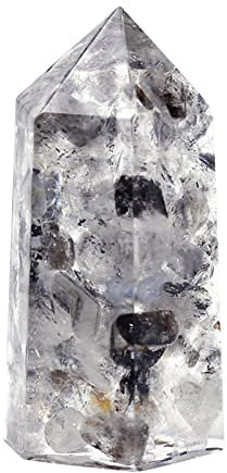 AZOOB Main Goutte Colle Cristal Gravier Ornement Cristal Colonne démagnétisation Yoga Violet Poudre Blanc résine Cristal Colonne apaisant décor ERTEYIN (Color : XS, Size : One Size)