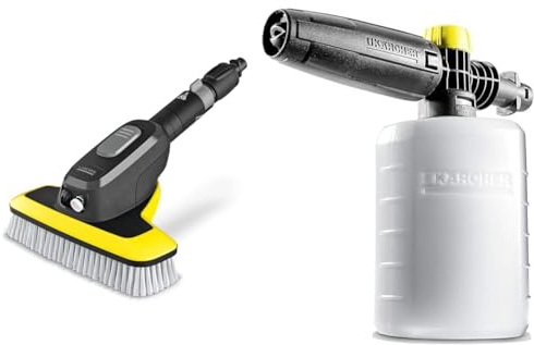 Kärcher WB 7 Plus 3-in-1 Corded Electric Wash Brush, 3 Functions & FJ6 Foam Nozzle - Pressure Washer Accessory,Multi,0.6L