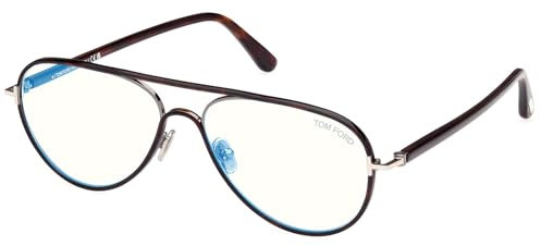 Tom Ford Brillen FT5897-B BLUE BLOCK DARK HAVANA 57/15/140 Herrenbrillen