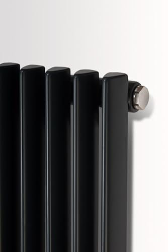 Ximax Raumheizkörper Triton Mittenanschluss Anthrazit RAL 7016 - formschöne vertikale Profile in Trapezform verleihen diesem Designheizkörper eine strahlende Eleganz (1800 mm x 450 mm)