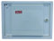 Suinga Puerta para Contador PVC blanco de alta resistencia UV 30x40cm. Montada sobre marco para encarcelar en la pared
