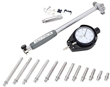 Messuhr, 50-160 Mm Innendurchmesser-Messgerät aus Aluminiumlegierung, 0,01 Mm, Hochpräzises Messwerkzeug, Motorloch-Zylinder-Messgerät für Kraftfahrzeuge und Motorräder