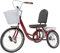 QRANSEUYXY Dreirad für Erwachsene, 3 Räder Fahrrad Erwachsene mit Körben, Citybike-Dreirad Verstellbares Sitz, Belastbarkeit 330.69lbs