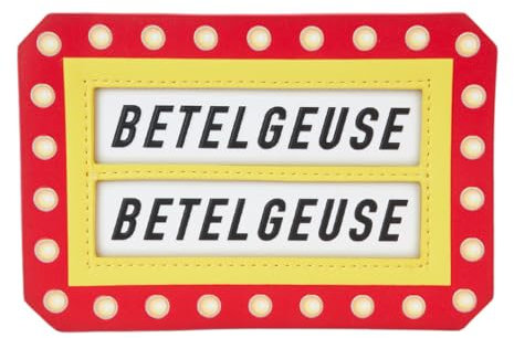 Loungefly Beetlejuice Here Lies Betelgeuse Großer Kartenhalter, Gelb