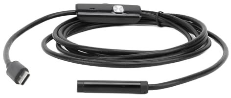 7 mm Endoskopkamera, USB Inspektionskamera mit Typ C-, USB- und MicroUSB Schnittstellen, 2 M Wasserdichtes Schlangen HD Video Endoskop, Kompatibel mit Telefon und Tablet