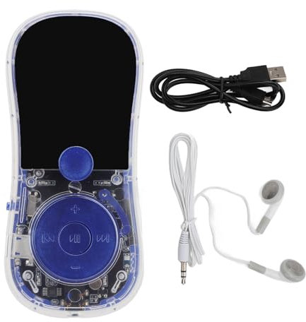 Lettore MP3 MP4 con Bluetooth Schermo a Colori da 1,77 Pollici, Lettore Musicale Portatile con Radio FM, Calendario con Altoparlante, E Book, Lettore MP3 con Foto E (Con scheda
