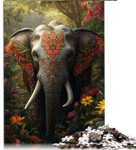 Puzzle 2000 Teile für Erwachsene, Elefanten-Papierpuzzle, für Erwachsene und Kinder ab 12 Jahren, Familienunterhaltungsspielzeug. Größe: 70 x 100 cm.