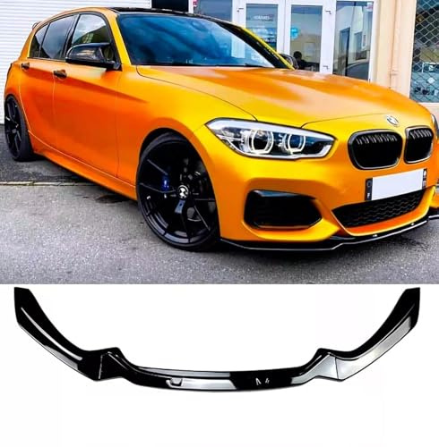 Auto Perfectionists UK Front Spoiler Compatible With BMW 1 Series F20 F21 LCI 2015-2019 M Sport ABS Gloss Black