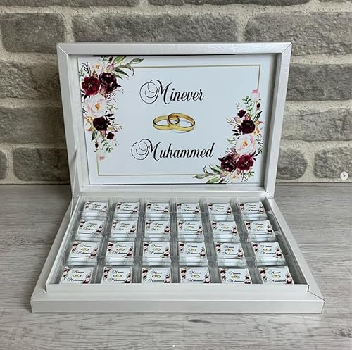 Schokoladenbox, Schokobox, Madlen Schokotafel, Schokoladenset, Personalisiert,Gastgeschenke, Kiz Isteme Cikolatasi Etiket, Cicek, Dogum Günü, Söz, Nisan, Nikah, Geschenkidee, Perfekte Geschenk (72)