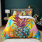 BJCJGGL Bettwäsche 135x200 Farbe Ananas Bettwäsche-Set mit Reißverschluss Schließung und 2 Kopfkissenbezug 80x80 cm - Weicher Atmungsaktive Mikrofaser Bettbezug für Kinder Mädchen