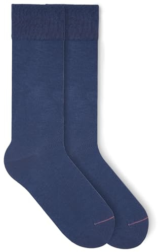 von Jungfeld - 1 Paar Classic Socken für Damen & Herren Gr. 43-46 - Hochwertige Socken aus Bio-Baumwolle in Sapphire Blue