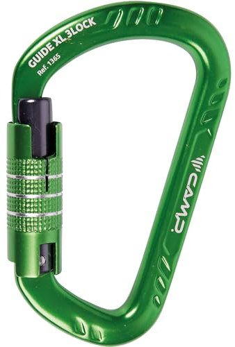 Camp Uni Guide XL 3Lock Karabiner, Grün, Einheitsgröße