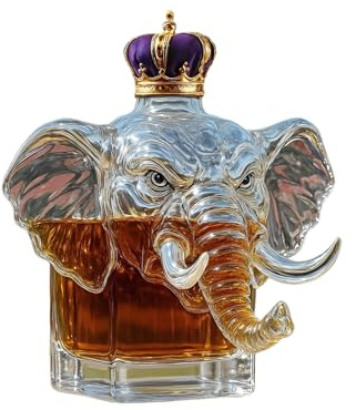 Carafe à Whisky – Décanteur à Whiskey en Forme d’Éléphant Adorable | Objet de Décoration d’Intérieur pour Noël, Mariage, Fête, Barbecue, Réunion | Cadeau Élégant pour Bar Maison