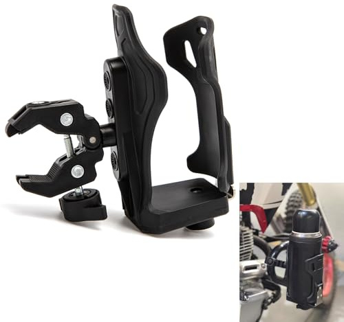 APEBAZY Flaschenhalter Fahrrad 360° Drehbares Getränkehalter Motorrad Einstellbar 50-99 mm Fahrrad Getränkehalter Lenker für Fahrrad, Roller, Kinderwagen, Golfwagen MTB, Rennrad ATV
