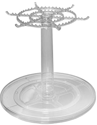 DuskHaven Présentoir Rotatif Transparent pour Poupées, Porte-clés et Jouets.