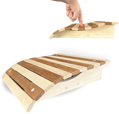 Sotra Sauna Kopfstütze – Ergonomische Kopfauflage 35×37×9 cm aus Linde & Thermolinde – Anatomisches Sauna Zubehör für entspanntes Liegen