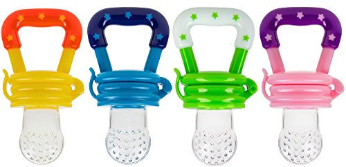 Ciuccio per frutta e verdura in diversi colori con confezione regalo