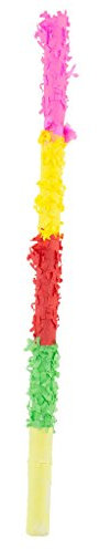 Folat 60931 Anzahl 60931-Pinata Zubehör Stick Bunt 59 cm-Zum Zerschlagen der Pinatas, Dekoration für Kinder & Erwachsene Geburtstag, Hochzeit Feier, Piñata Party-Spiel, Mehrfarbig