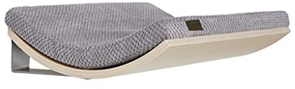 COSY AND DOZY Katzenliege Wand L50 x B41 'Chill' - Wandliege Katze - Katzenbett Wand aus Buchensperrholz - Katzen Wand Liegeplatz - Katzen Wandliege - Belastung bis 20 kg