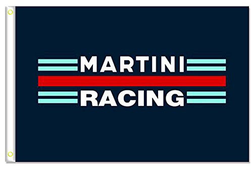 MCPACE Martini Racing Les Drapeaux Flags 3x5ft-90x150cm 100% Polyester,Utilisé à l'intérieur et à l'extérieur