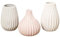 3 x Vase Wilma Steingut Höhe 14 cm