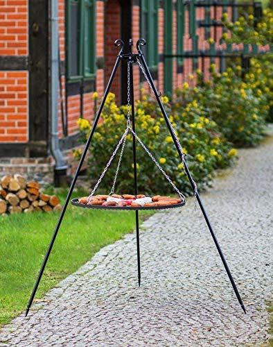 BlackOrange Schwenkgrill 180 cm mit Grillrost aus Stahl Ø 70 cm