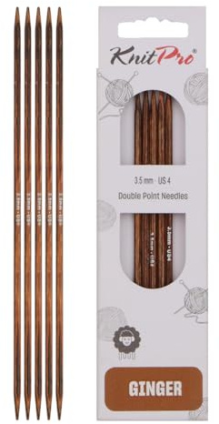 KnitPro Ginger Double Pointed Needles 8 (20cm) | 3.50mm