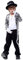 LOLANTA Jungen Halloween Kostüme Michael Jackson Kleidung Stage Performance Dancewear, L (6-7 Jahre)