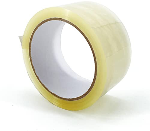 IMBALLAGGI 2000 - Nastro Adesivo Trasparente in Polipropilene, 12Pz 5cm x 66mt x 76 mm, Nastro Adesivo Pacchi Resistente a Strappo Silenzioso - Nastro Imballaggio per Spedizioni, Scatoloni e Trasloco