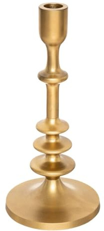 JJA Kerzenständer, Metall, goldfarben, Feel, 26 cm