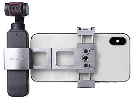 Hensych per OSMO Pocket 2/Osmo Pocket Lega di alluminio Metallo Smartphone Gamma di morsetto:50-105mm Supporto pieghevole e dimensioni palmo,buon partner per trasmissioni, video e Vlog ecc.