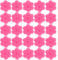 Lurrose 200pcs Eyelash Glue Pad Plastic Flower Shape Glue Cup False Eyelashes Glue Holder Extension Tray Holder for Eyelashes Extension Supply