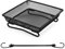 Aestic Boden Vogelfutterstation Plattform Tablett 18x18cm kompaktes Design für Outdoor Garten - Metallgitter Samentablett mit 2 Bunjee Kordeln zur Befestigung der Futterstation an Balkon Deckschiene