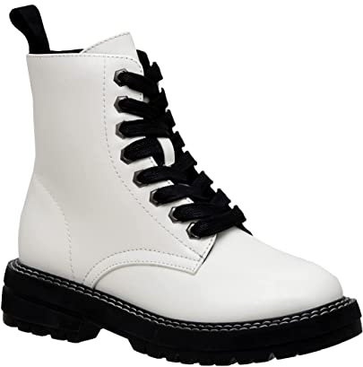 Dunes Damen Cannon Schnürstiefel, Weiss/opulenter Garten, 39 EU