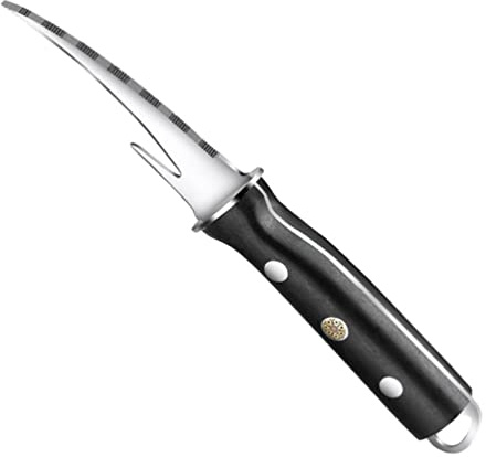 DOITOOL Edelstahl Garnelenschäler Shrimp Deveiner Garnelenreiniger Shrimp Shell Messer Oyster Öffner Garnelen Deveiner Tool Meeresfrüchte Werkzeug für Langusten Schäler Shrimps 2.4×18 cm
