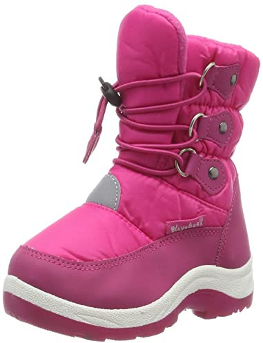 Playshoes Winter-bootie, Stivali da Neve Unisex - Bambini e ragazzi, Rosa Per Allacciare, 34/35 EU