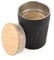 Troika Thermobecher mit Deckel für Heißgetränke aus Edelstahl und Bambus in der Farbe Schwarz-Braun 160ml, CUP75/BK