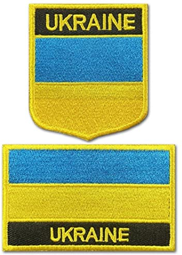 Stakee Ukraine Bestickter Patch 2pcs Ukrainische Flagge Applique Gelbblaues Badge Patch Für Kleidung Rucksack Dekoration