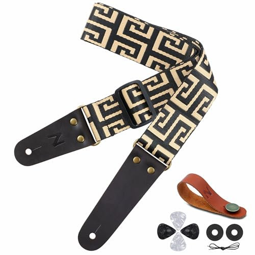Nefelibata Unisex Jtbd-md162 Gitarrengurt, W#-Labyrinth, Adjustable from 36 to 60